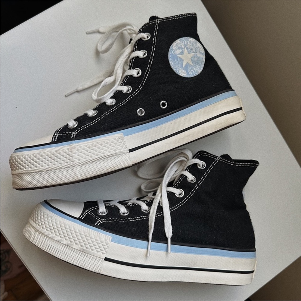 Converse Black and White High-Tops